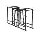 Defiant Strength Power Rack Combo w/Dual Storage | TKO (DS-905DDPR)