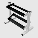2-Tier Dumbbell Rack - Holds 5 Pairs | Troy Barbell (GHDR-5)