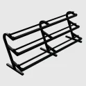 VTX 3-Tier Horizontal Dumbbell Rack | Troy Barbell (TDR-3)