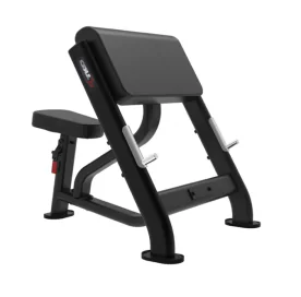 Signature Preacher Curl Weight Bench | TKO (7044-G2) for performing bicep curls with barbells or dumbbells.