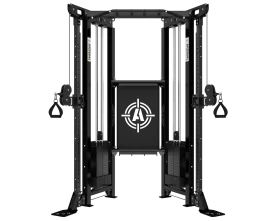 Black Arsenal M1 Functional Trainer 9066 with Dual Weight Stacks and Multi-Grip Pull-Up Bar