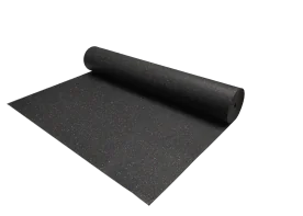 Acoustical Rubber Underlayment Rolls for sound abatement under engineered wood, ceramic tile, laminate floors, and carpet available for sale at IRON COMPANY.
