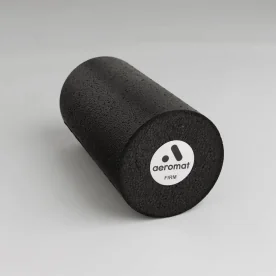 Aeromat Extra Firm Black Foam Roller for Deep Tissue Massage and Workout Recovery, Featuring Durable, Non-Porous Closed-Cell Foam Construction