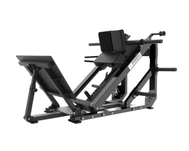 Arsenal Strength Reloaded Hip Hack Press 8002 in Black – Plate‑Loaded Hack Squat with Hip‑Supported Carriage and Adjustable‑Angle Foot Platform