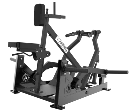 Arsenal Strength 8009 FORGEX Seated Row in Black — Premium Plate-Loaded Back Machine Engineered for Powerful Mid-Back Engagement and Ergonomic Rowing Motion