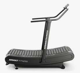 Assault Fitness AS-ARC Curved Treadmill Side Profile Showing Manual Curved Running Deck