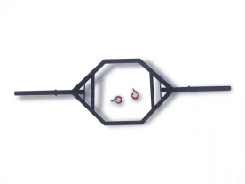 IRON COMPANY IC-CRB Hex Bar with Included Roepke Compression Collars