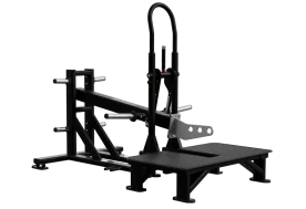 Nautilus COREHF Belt Squat Machine Showcasing Ergonomic Footplate and Plate-Loaded Design for Glute and Leg Training
