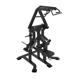 Defiant Strength Iso-Lateral Circular Lat Pulldown Machine by TKO, Featuring Independent Levers, Multiple Handgrip Options, and Built-In Weight Storage Pegs