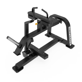 Defiant Strength Seated Calf Raise | TKO (DS-1025), Showcasing its Curved Angled Foot Pad, Adjustable Knee Pads, and Durable Frame, Designed for Optimal Lower Leg Strength Training