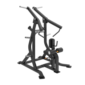 Defiant Strength Iso-Lateral Front Lat Pulldown (DS-1008) with Angled Seat, Adjustable Thigh Pad, and Weight Storage Horns
