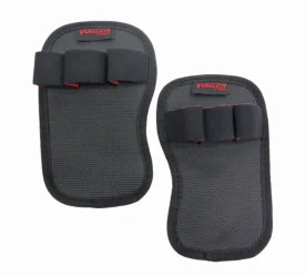 Grizzly Deluxe Grab Pads with Finger Loops, Featuring Thick Neoprene Padding and Reinforced Border Stitching for Enhanced Grip and Lifting Support