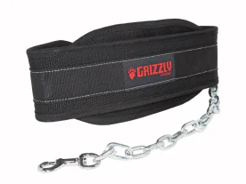 Grizzly 8553-04 Fabric Dipping Belt with Polypropylene Sling Construction and Stainless Steel Chain, Designed for Adding Weight to Dips and Chin-Ups up to 500 lbs.