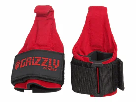 Grizzly Power Claws Lifting Hooks 8643-04 with Military-Grade Steel Hooks and Padded Neoprene Wrist Wraps for Enhanced Grip and Wrist Support During Workouts