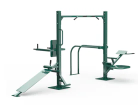 TriActive USA Moduseries Unit #2 for Outdoor Use, Can Accommodate a Minimum of 7 Users Simultaneously