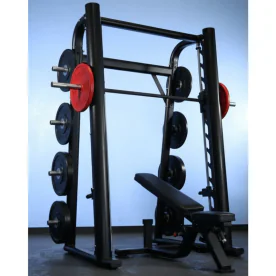 Muscle D Fitness (FW-SM-85-B) Smith Machine - Linear Bearings - 85" Tall. Frame Is Now Black