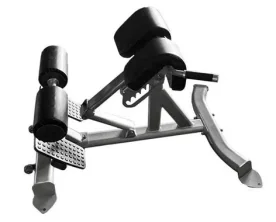 Muscle D Fitness (FW-BE-B) Adjustable Commercial Hyper Extension Bench For Lower Back and Hamstring Training. Frame Is Now Black