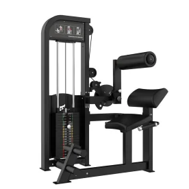 Muscle D Fitness Excel Selectorized Back/Ab Combo Machine (S-EX-BA) — Commercial Dual-Function Machine for Abs and Lower Back with 150 lb. Selectorized Weight Stack