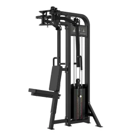 Muscle D Fitness Excel Selectorized Pec Dec/Rear Delt Combo (S-EX-PDRD) — Commercial Dual-Function Chest and Shoulder Machine with 200 lb. Weight Stack and Ergonomic Seat