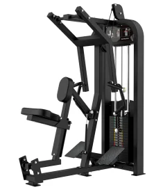 Muscle D Fitness Excel Selectorized Seated Row (S-EX-SR) — Commercial-Grade Back Machine with 200 lb. Weight Stack and Adjustable Seat for Ergonomic Strength Training