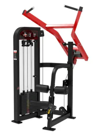 Muscle D Fitness Classic V2 Selectorized Seated Lat Pull Machine S-CV2-LPD with 200 lb. Weight Stack