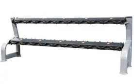 Two-Tier Dumbbell Saddle Rack – Elite Series | Muscle D Fitness (ST-DBRE-2)