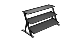 Nautilus Instinct 9NN-R8003-60AAS 3-Tier Dumbbell Rack is specially designed to accommodate up to a 5-75 lb. hex dumbbell set.