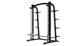 Nautilus Instinct 9NN-L8506-60AAS Smith Machine with Linear Bearings features a counterbalanced Olympic bar within sturdy steel rails and is designed for use in light commercial settings.