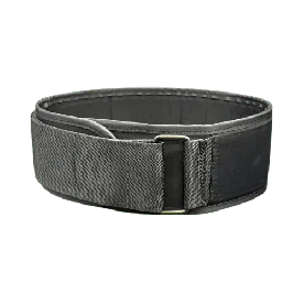 4" Hybrid Weight Training Belt Showing the Velcro™ and Nickel-Plated Buckle
