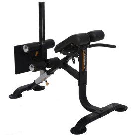 Powertec Dual Hyperextension Crunch Bench (P-HC) – Adjustable 45-Degree and Horizontal Hyperextension Machine for Core and Lower Back Training