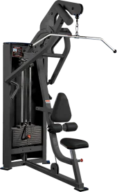 ProMaxima Raptor P-4300 Combo Hi Lat Pull and Seated Row Selectorized Machine with 225 lb. Weight Stack and Adjustable Seat