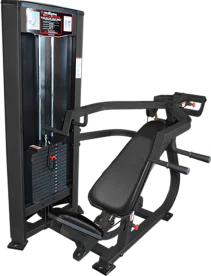 ProMaxima Raptor P-1350 All Purpose Press Selectorized Multi-Press Machine with Adjustable Back Pad, 225 lb. Weight Stack, and Ergonomic Handles for Chest and Shoulder Press Exercises
