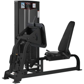 ProMaxima Raptor P‑5000 Seated Leg Press Machine — 300‑lb Selectorized Weight Stack, Oversized Footplate, Quick Sliding Seat, Full Shrouds and Red Pull‑Pins