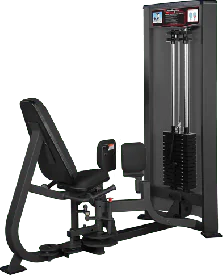 ProMaxima Raptor P‑6300 Selectorized Adductor/Abductor Combo Machine with 225‑lb Weight Stack, Full Shrouds, Adjustable ROM and Swiveling Thigh Pads—Commercial Hip Adductor and Hip Abductor Gym Equipment