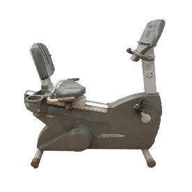 Refurbished Life Fitness 93R Recumbent Bike with Ergonomic Seat, Self-Powered Operation, and Commercial-Grade Frame, Ideal for Gym or Home Cardio Workouts
