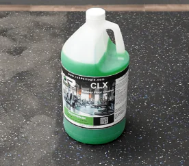 CLX Cleaner 1-Gallon Bottle for Rubber Gym Flooring Maintenance, Eco-Friendly and Ready-To-Use