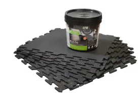 RLX-110-2 Rapid Cure Flooring Adhesive in a 2-Gallon Pail, Featuring Waterproof Bond, Antimicrobial Protection, and Fast Set Time for Rubber, Vinyl, LVT, and Cork Flooring Installations. Flooring Tiles Not Included