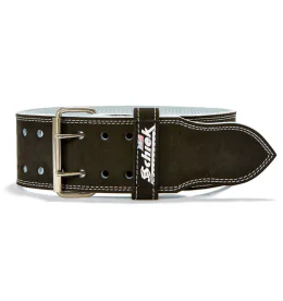 Schiek L6010 Double Prong Powerlifting Belt – Heavy-Duty Suede Leather Weightlifting Belt with Reinforced Stitching for Maximum Support