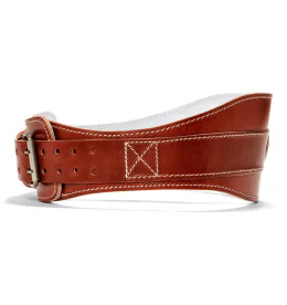 Schiek L2006 Leather Powerlifting Belt – Ergonomic 6-Inch Leather Lifting Belt Featuring Hip and Rib Contouring for a Secure and Comfortable Fit During Heavy Lifts