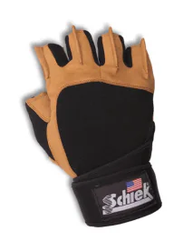 Schiek 425 Power Workout Gloves with Built-In Wrist Wraps for Enhanced Support and Stability During Weightlifting and Strength Training