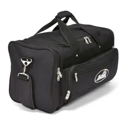 Schiek 22" Deluxe Gym and Sports Equipment Bag in Black, Featuring Multiple Compartments and a Durable Nylon Design for Workout Gear and Travel