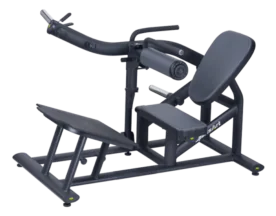 SportsArt A990 Plate-Loaded Glute Trainer and Hip Thrust Machine with Resistance Band Pegs, Large Footplate, and Integrated Weight Storage