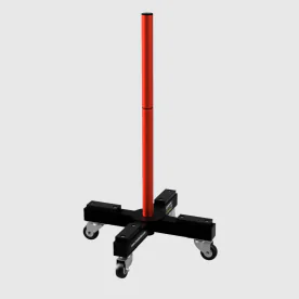 Troy Barbell G-MBPR Bumper Plate Storage Rack Showcasing Compact Vertical Design and Durable Construction for Gym Floor Organization