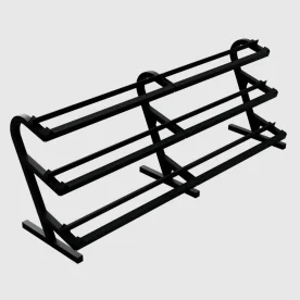 Troy Barbell 3-Tier Horizontal Dumbbell Rack with 23-Pair Capacity, Designed for Organizing Commercial and Home Gym Dumbbells Up to 100 lbs.