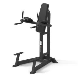 Vertical Leg Raise / Tricep Dip | Spirit Fitness (CSF-VKRD) with angled back and arm pads help with stabilization during leg raises.