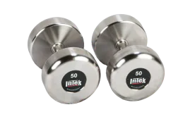 Stainless Steel Dumbbells - D2 Series | Intek (DBSS) is premium, USA-made free weight equipment available on IRON COMPANY GSA Contract 47QSMA22D08NN.