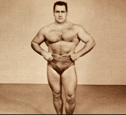 Strength athlete posing for the camera