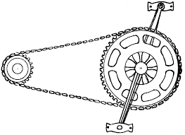 Chain drive indoor cycling bike