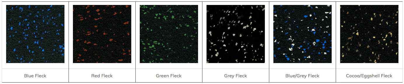 Ultimate RB Rubber Fleck-Lock Gym Flooring Tile Color Choices