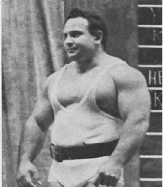 Mel Hennessey setting up for a raw barbell bench press